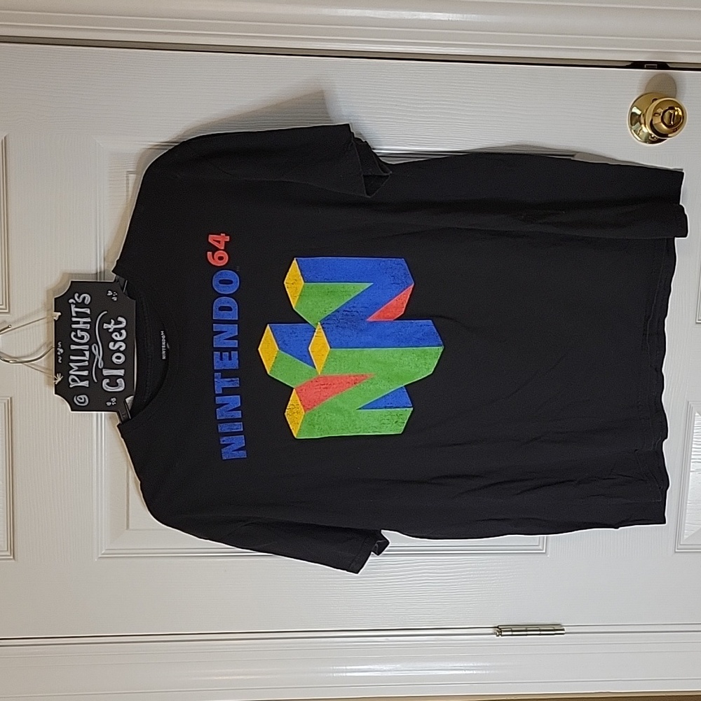 Nintendo 64 XL Graphic T-Shirt Black Short Sleeve